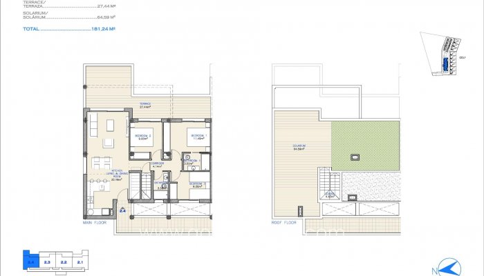 New Build - Apartment / Flat - Los Alcázares - Serena Golf
