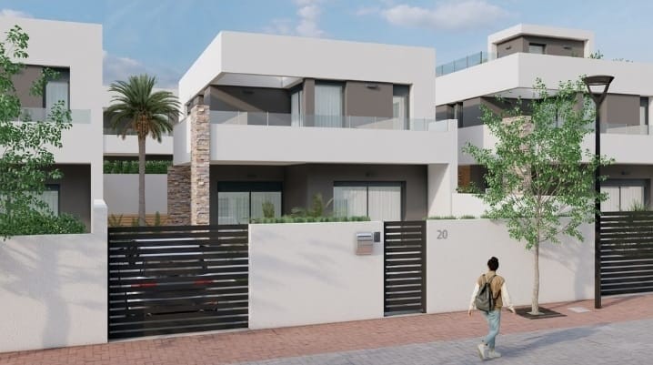 From plan new-build homes La Loma Playa in the coastal town of Águilas, Murcia region