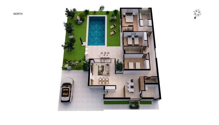 New Build - Villa - BAOS Y MENDIGO - Altaona golf and country village