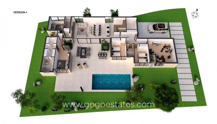 Obra Nueva - Villa / Chalet - Baños y Mendigo - Altaona golf and country village