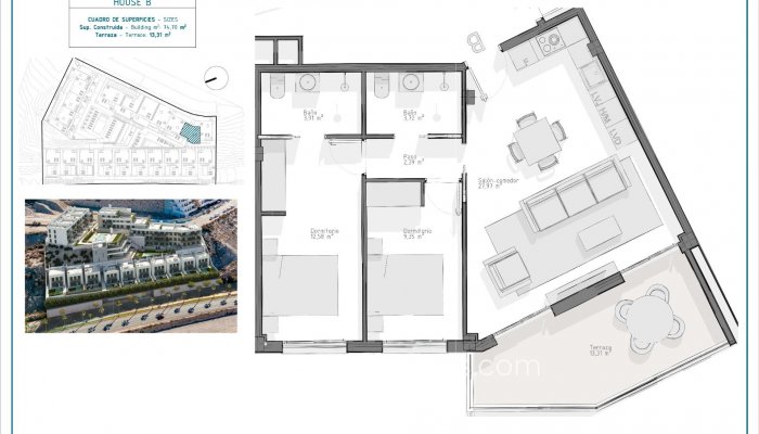 Neubouw - Wohnung im Erdgeschoss - Aguilas - El Hornillo