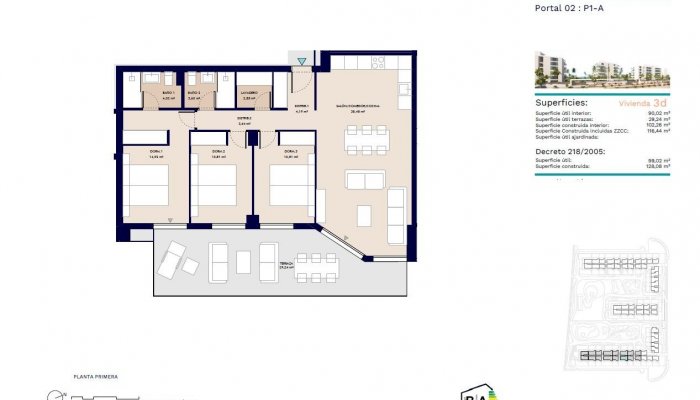 Nieuwbouw - Apartment - Almerimar - 1ª Linea De Playa