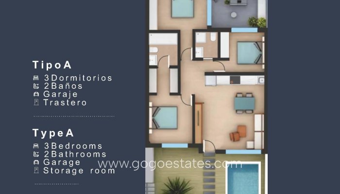 Nouvelle construction - Bungalow - San Pedro Del Pinatar - Los Pinos