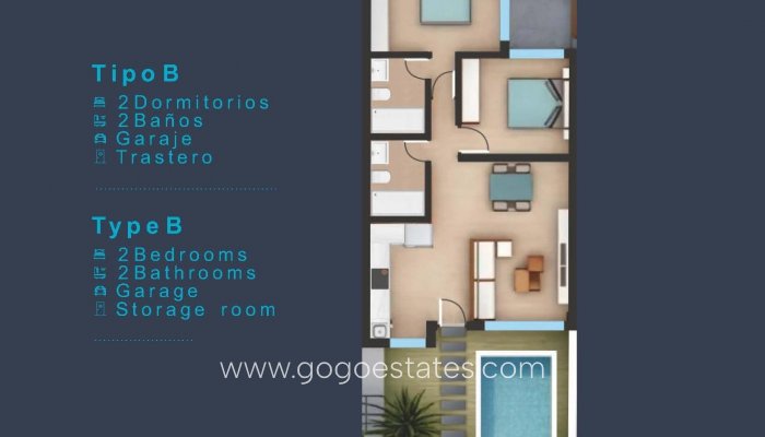 Nieuwbouw - Bungalow - San Pedro Del Pinatar - Los Pinos