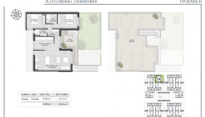 Neubouw - Bungalow - Alhama De Murcia - Condado de Alhama