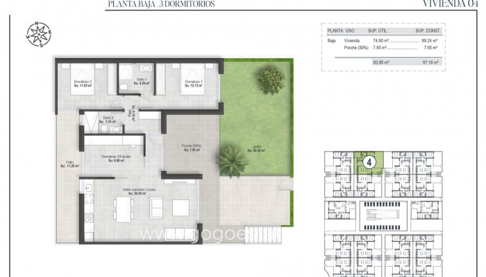Nieuwbouw - Bungalow - Alhama De Murcia - Condado de Alhama