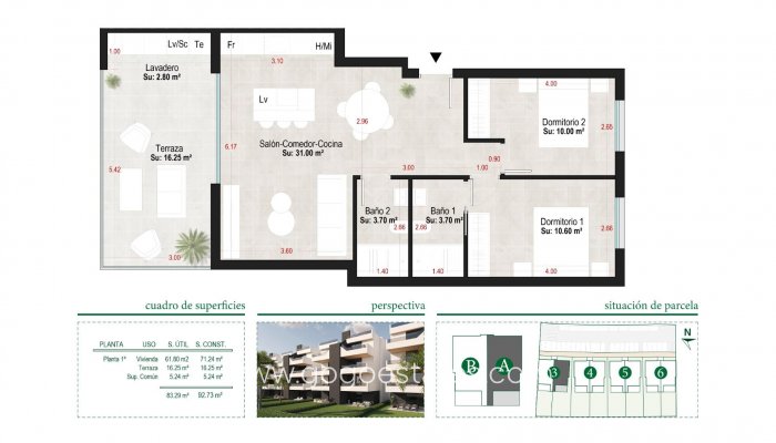 Nieuwbouw - Apartment - Alhama De Murcia - Condado de Alhama