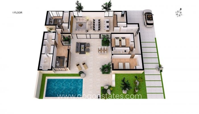 Nieuwbouw - Villa - Baños y Mendigo - Altaona Golf