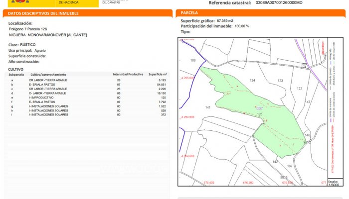 Te koop - Perceel - Land - Monóvar - Monòver - Monóvar - Monòver Centro
