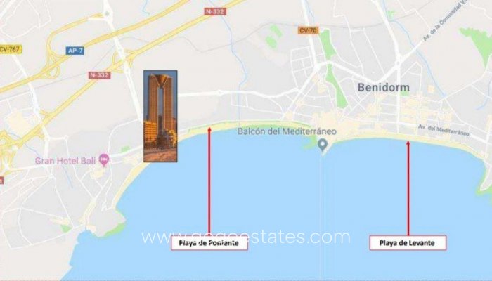 Te koop - Appartement - Appartement op de middelste verdieping - Benidorm - Benidorm Centro