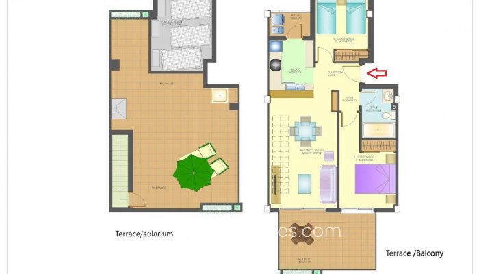 Te koop - Appartement - Appartement op de bovenste verdieping - Orihuela - La Ciñuelica