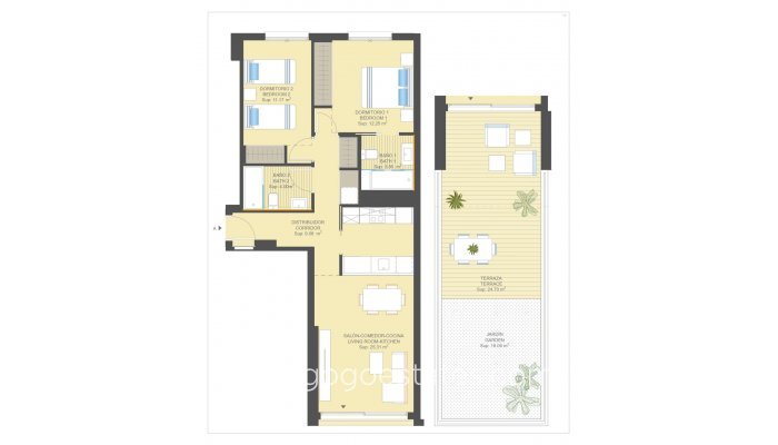 Te koop - Appartement - Begane Grond Appartement - Orihuela - Campoamor