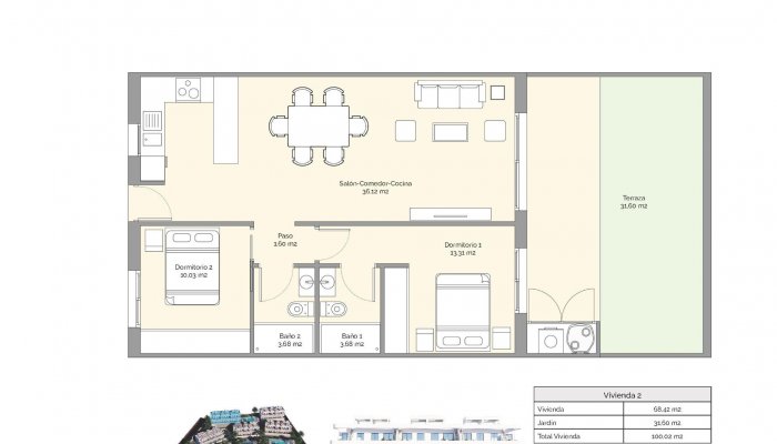 Neubouw - Apartment - Finestrat - Puig Campana Golf