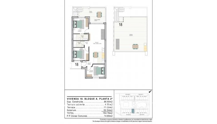 New Build - Penthouse - Torre - Pacheco - San Cayetano