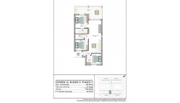 New Build - Apartment - Torre - Pacheco - San Cayetano