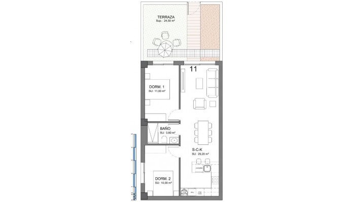 New Build - Apartment / Flat - Algorfa - Lo Crispin
