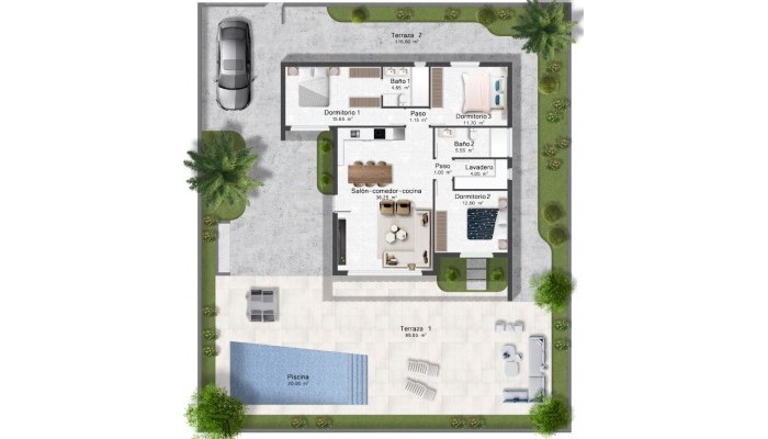 New Build - Villa - Murcia - Baños y Mendigo