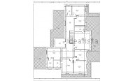 Floor plan first floor + terrace / town house villa Aguilas